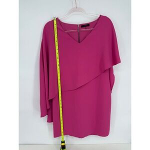 Trina Turk Fuchsia Pink‎ Dress Party Cocktail Sheath One Shoulder Sz S Stunning!